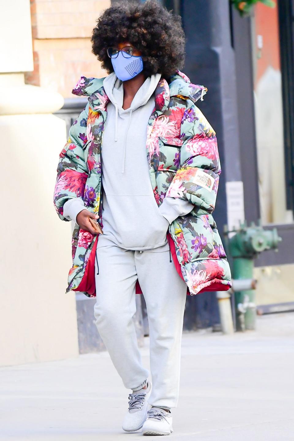 <p>Jodie Turner-Smith looks ready for warmer days on Thursday while out in New York City.</p>