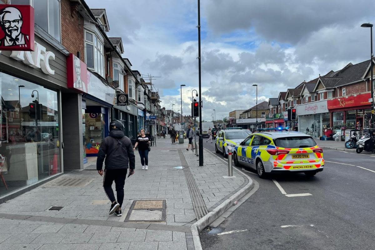 A stock image of police on Portswood Road <i>(Image: Newsquest)</i>