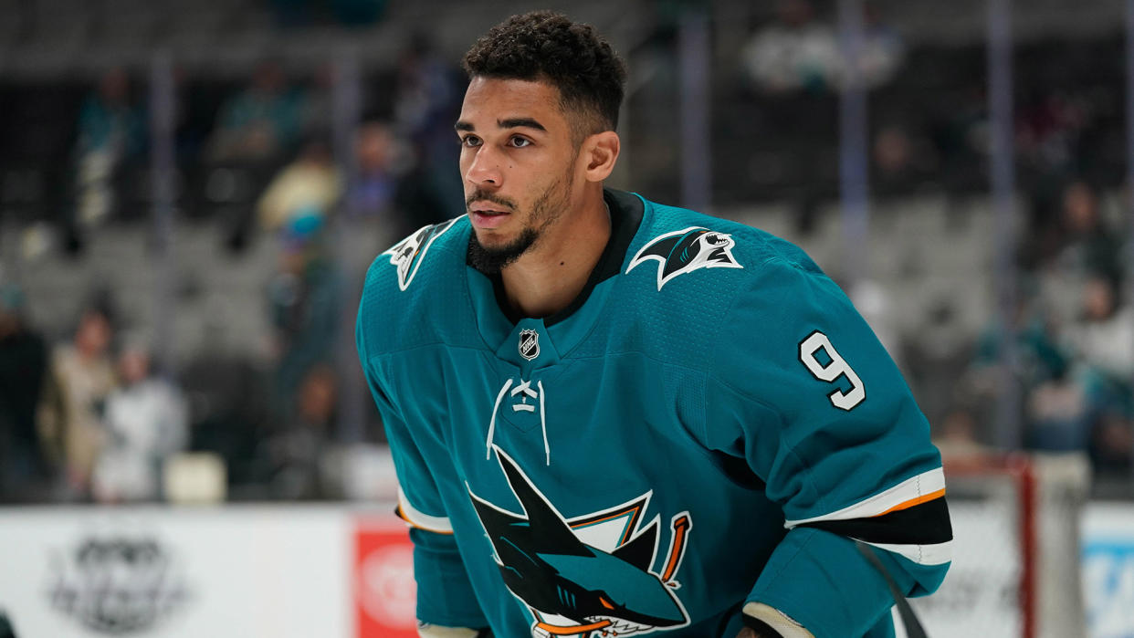 Evander Kane (9) continues to make headlines for the wrong reasons. (Stan Szeto-USA TODAY Sports)