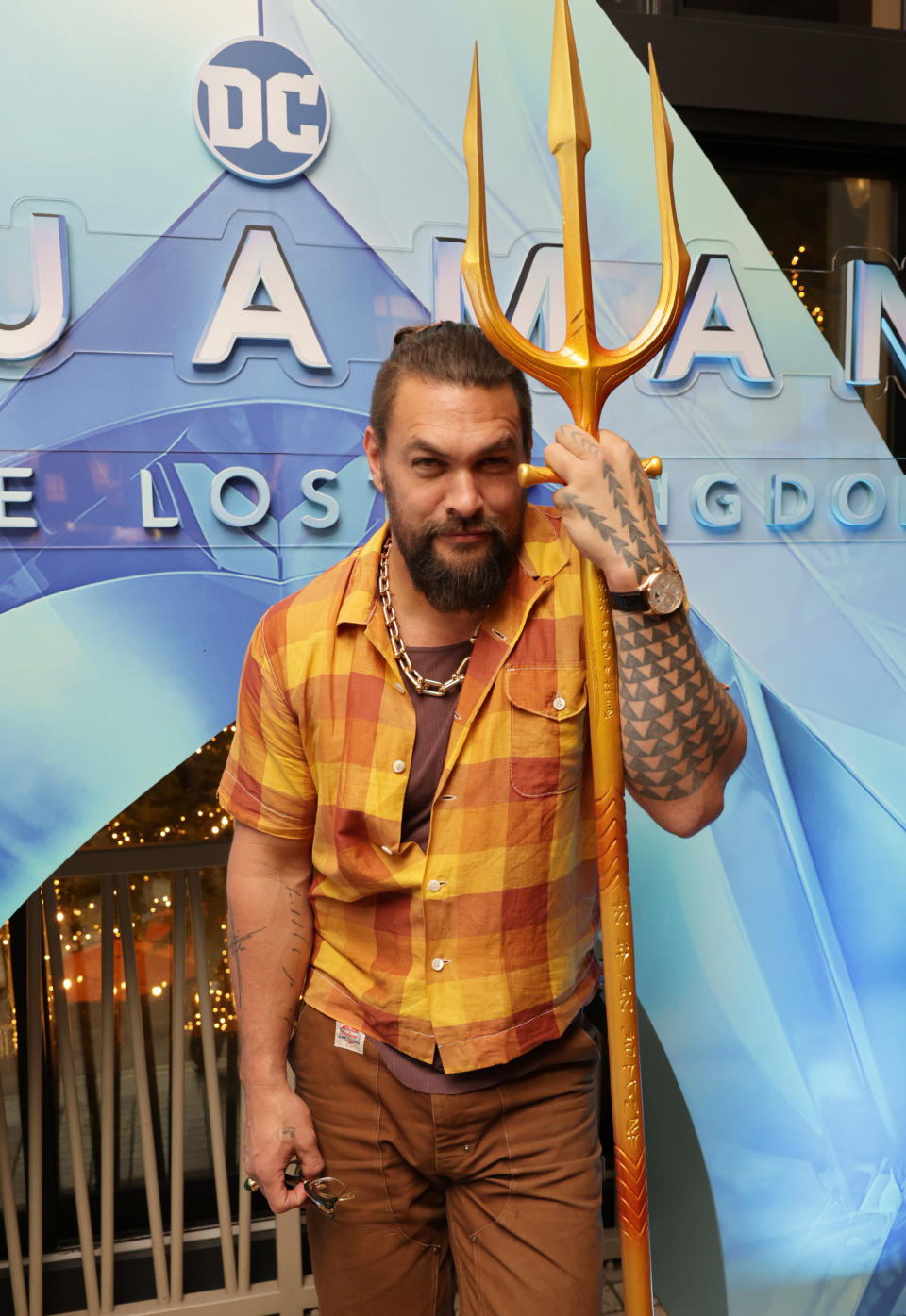 Jason Momoa bei der Aquaman-Premiere