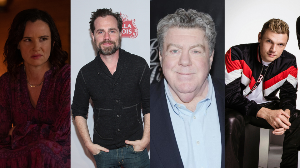 (L-R) Juliette Lewis, Rider Strong, George Wendt and Nick Carter. All four stars will be in Cincinnati for HorrorHound Weekend 2024.