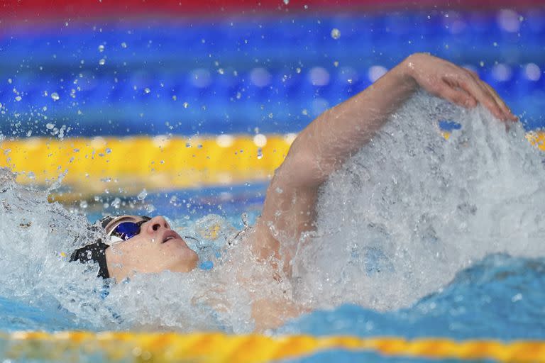 El marplatense hizo un sprint a pura máquina y pasó del séptimo al segundo lugar de los 100 espalda