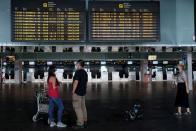 A view of the closed La Palma Airport