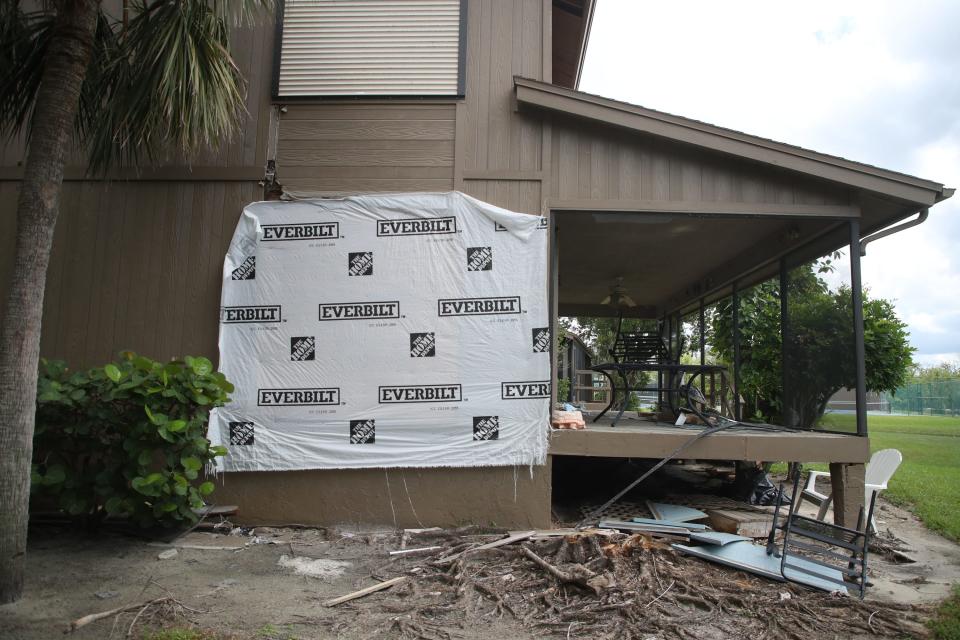 A Fort Myers home sits in disrepair.