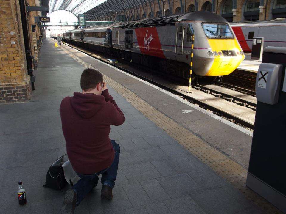 Happier days: The first Virgin Trains arrival at London King's Cross in 2015: Simon Calder