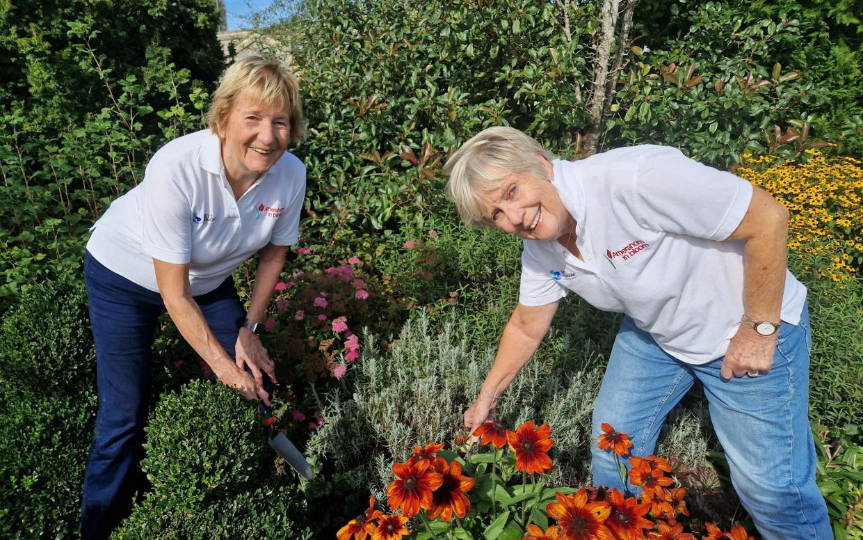 Jill Mace and Barbara at Britain in Bloom