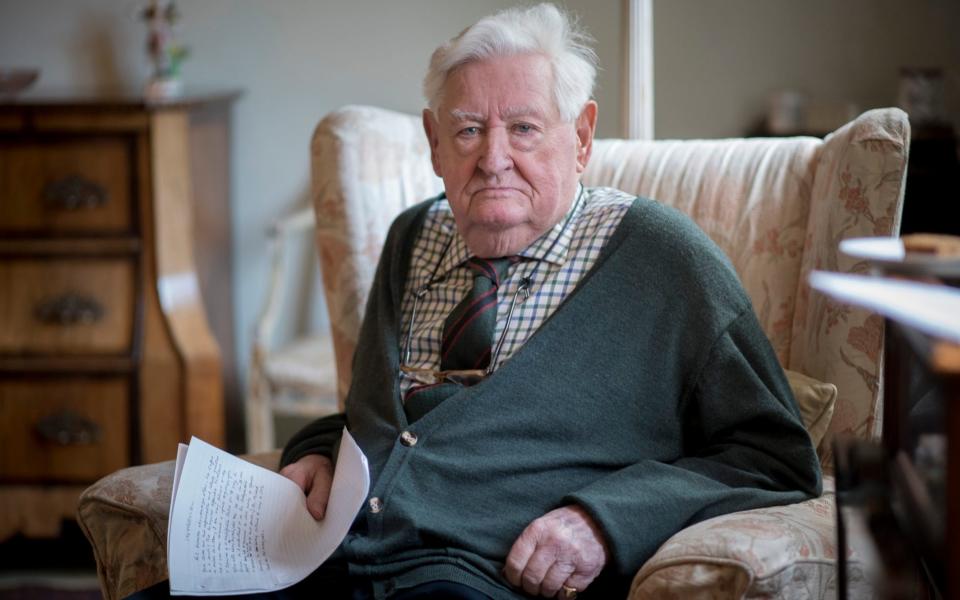 Lord Bramall was interviewed by police just days after his wife's death - Geoff Pugh