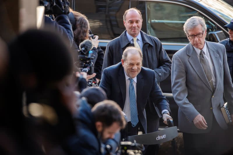 Harvey Weinstein arrives at New York Criminal Court for another day of jury deliberations in his sexual assault trial in the Manhattan borough of New York City, New York