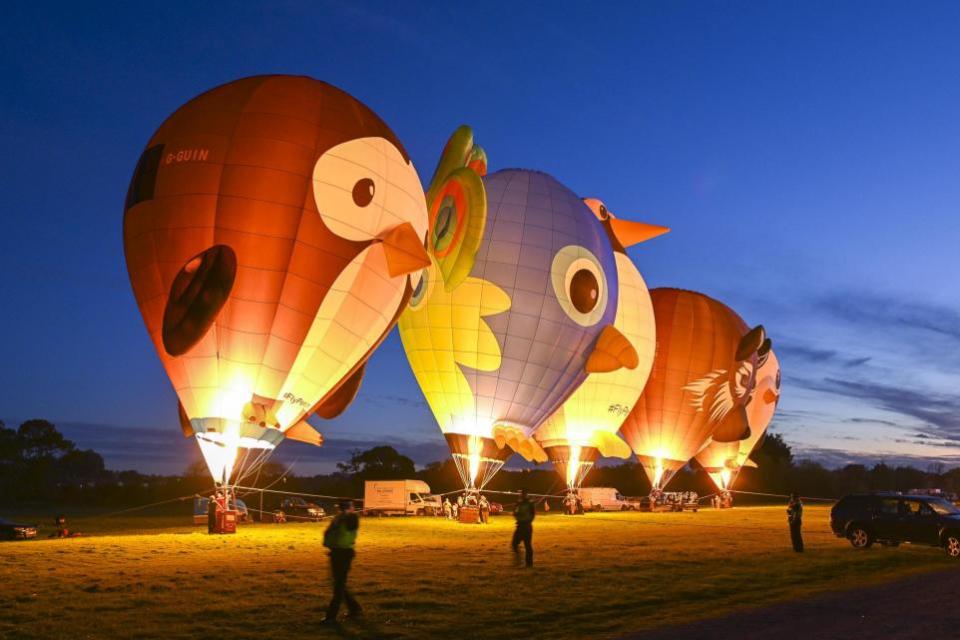 Dorset Echo: Night time glow event at Dorset Hot Air Balloon Festival