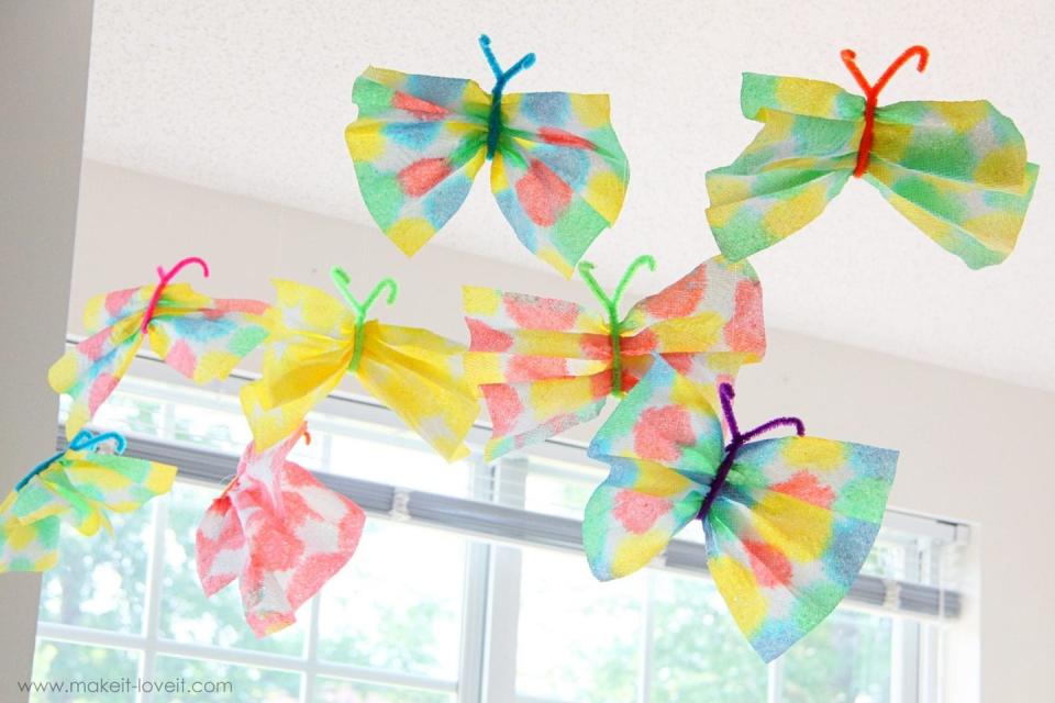 Paper Towel Butterflies