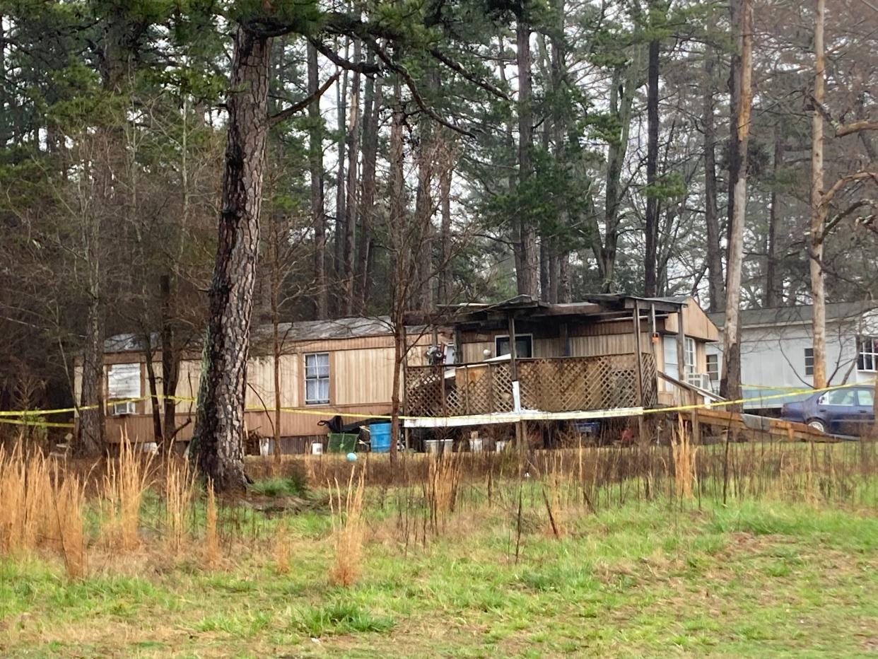 A man held three people hostage at this mobile home at 111 Chrisco Lane, Gastonia.