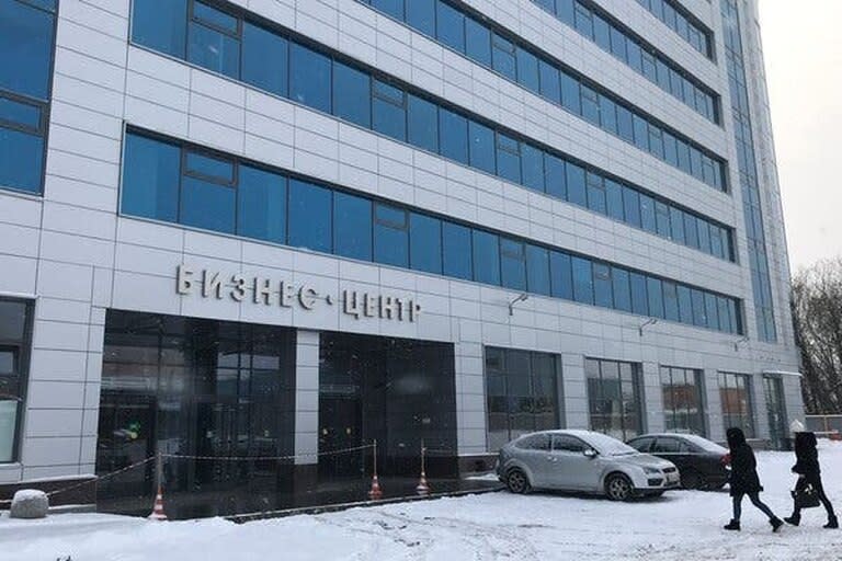 El edificio de San Petersburgo que se dice que es la sede de la Agencia Rusa de Investigación de Internet. Los investigadores de ciberseguridad han vinculado la agencia a un nuevo esfuerzo de desinformación ruso.