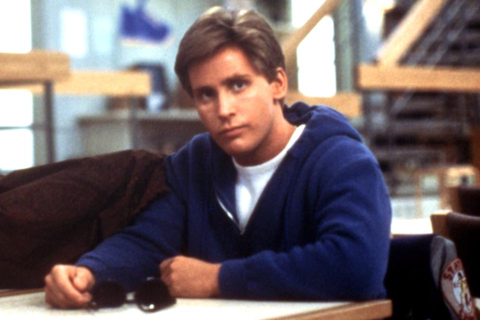 Emilio Estevez as Andrew Clark in The Breakfast Club