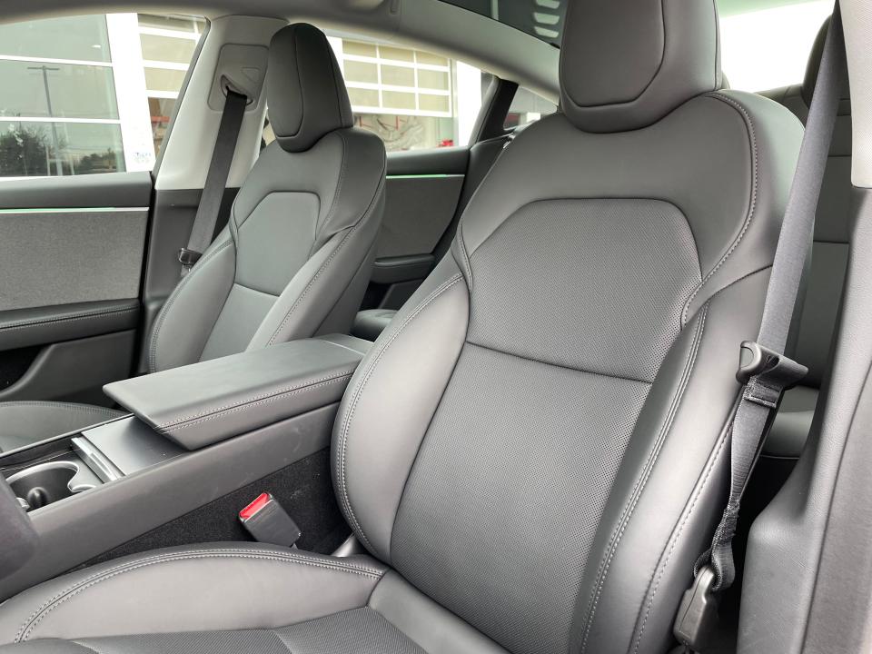 the interior of a Tesla model 3
