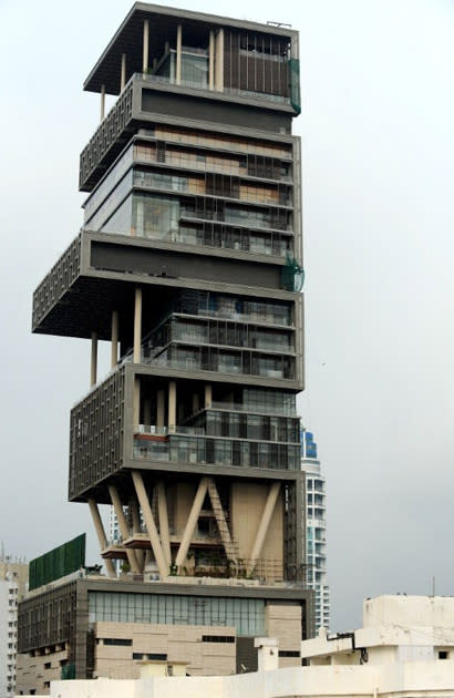 Here comes the ugliest of all, the 27 storey Antilia, the newly-built residence of Reliance Industries chairman Mukesh Ambani in Mumbai. The 400,000 square foot residence, named after a mythical island in the Atlantic, has three helicopter pads, underground parking for 160 cars, and requires some 600 staff to run. Seriously an eyesore!