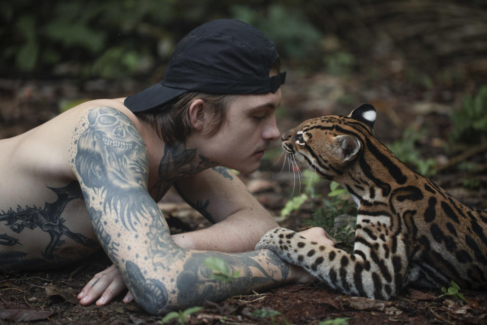 Army Veterans Bonds with Orphaned Ocelot