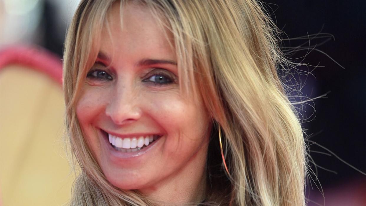 Louise Redknapp looking at the camera and smiling