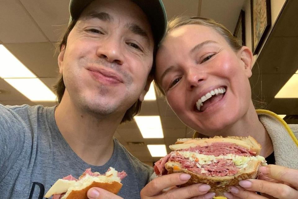 <p>Kate Bosworth/Instagram</p> Kate Bosworth and Justin Long documented what they ate across the country
