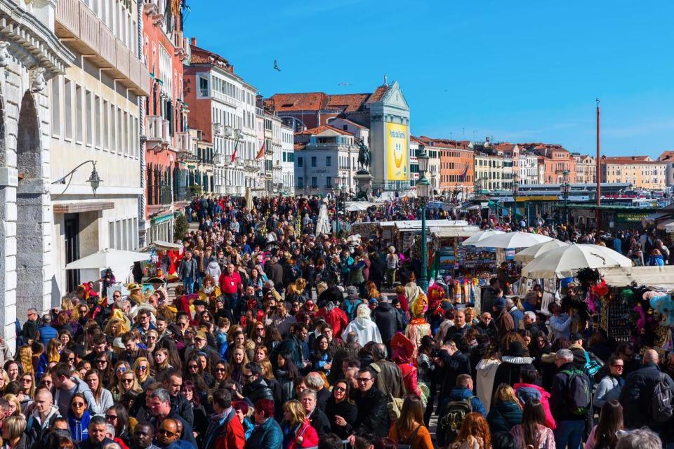 Venice is often held up as an example of overtourism (Getty)