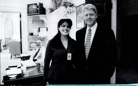 President Bill Clinton's affair with Monica Lewinsky led to impeachment charges - Credit: Getty
