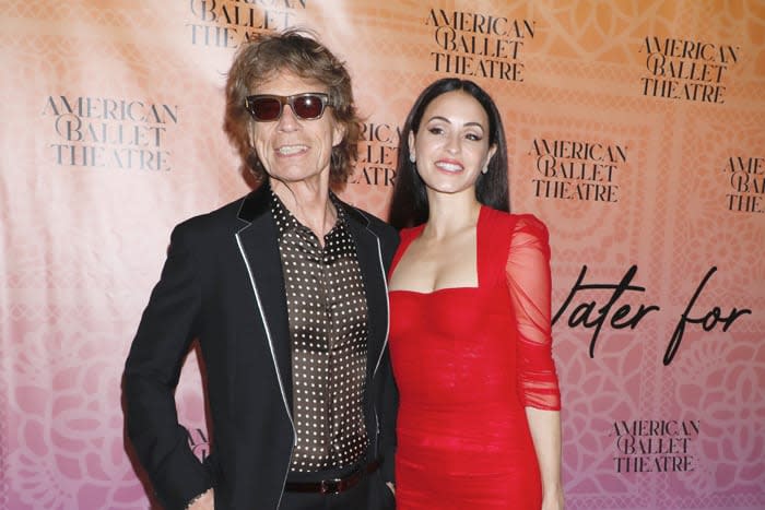 Mick Jagger con su novia Melanie Hamrick