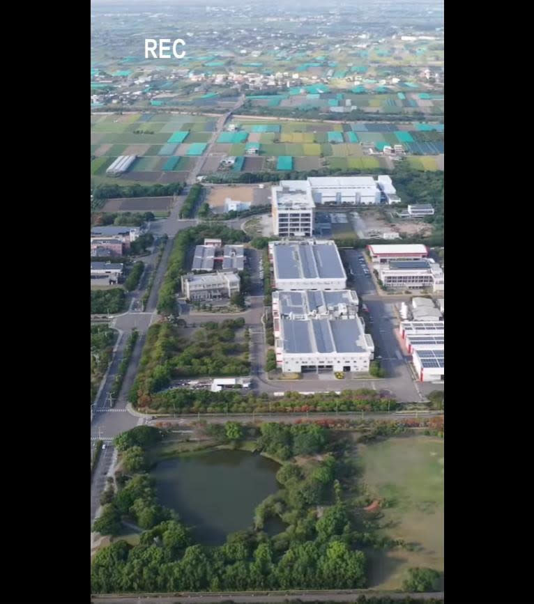 中科虎尾園區空拍圖。