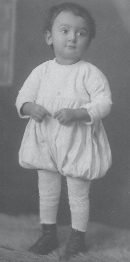 Alexander Wilde as a toddler in Austria