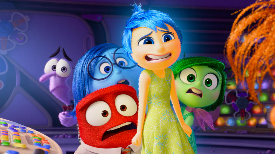 Riley's emotions are joined by strange new friends in animated sequel Inside Out 2. (Pixar)