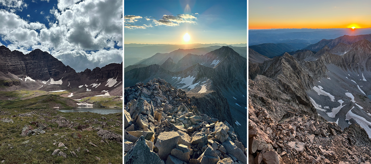 <span class="article__caption">The Elks Traverse spans seven 14,000-foot peaks Castle Peak, Conundrum Peak, Capitol Peak, Maroon Peak, North Maroon Peak, Pyramid Peak and Snowmass Mountain. (Photos: Courtesy of Chris Hopkins)</span>