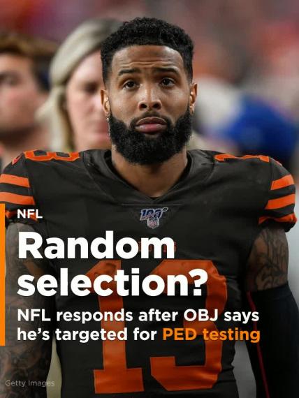 NFL responds after Odell Beckham Jr. claims he's targeted for PED testing