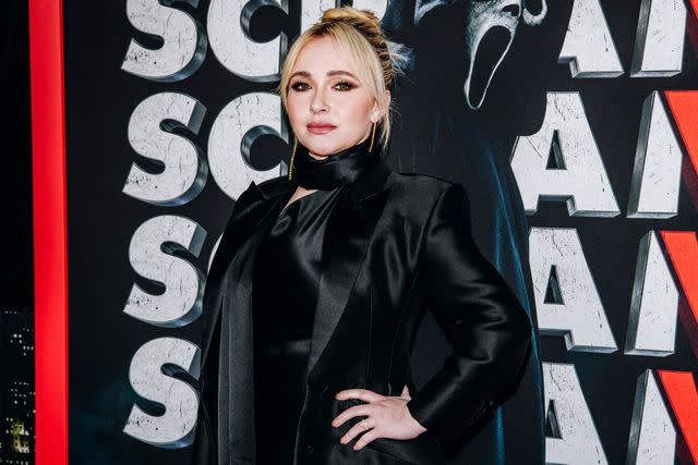 <p>Nina Westervelt/Variety via Getty</p> Hayden Panettiere at the 'Scream VI' premiere in March 2023