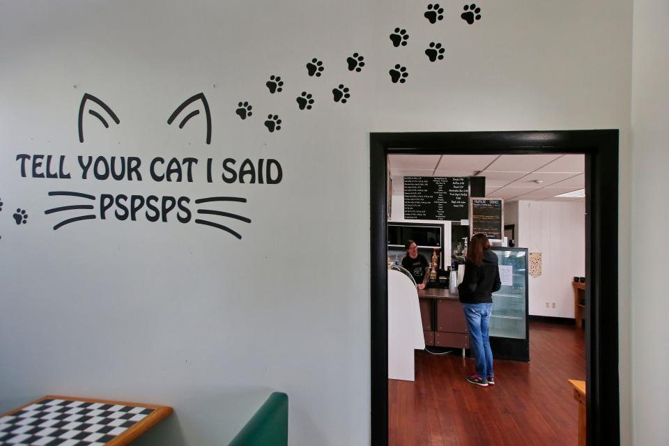 Inside the new Rescue Cafe on Main Street in Fairhaven.
