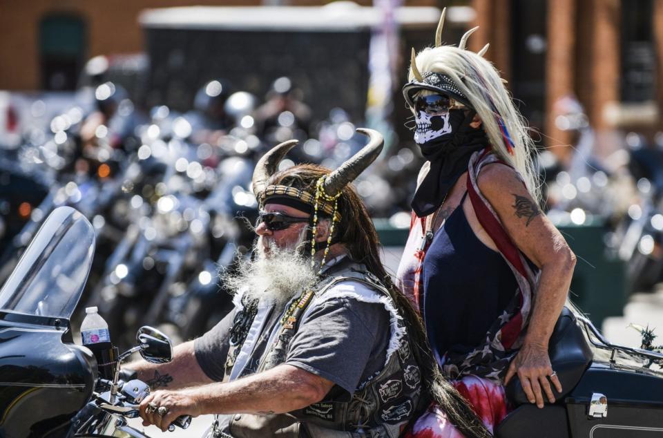 Motorcyclists ride down Main Street during the 80th Annual Sturgis Motorcycle Rally - Michael Ciaglo/Getty Images