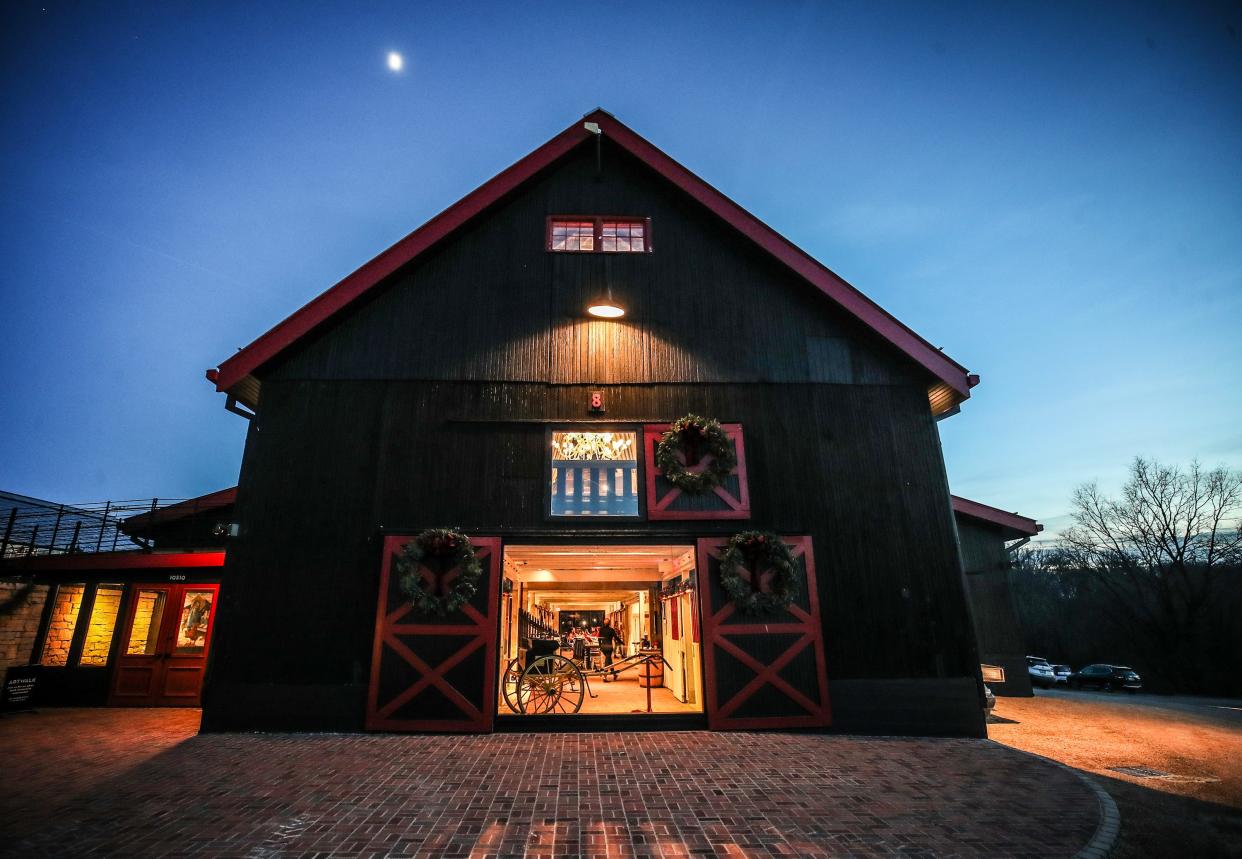 Barn8 on Hermitage Farm in Goshen, Kentucky. December 20, 2023