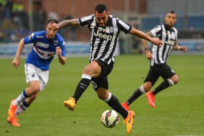 Carlos Tevez leads Juventus with six goals in the Champions League. (AFP Photo/Andreas Solaro)