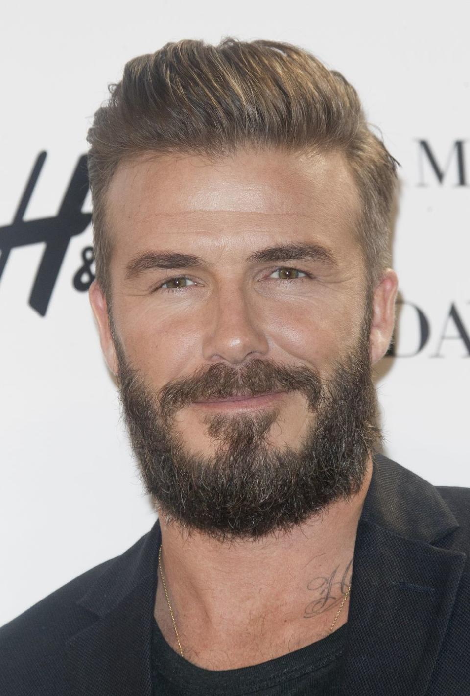 <p>David's beard is a nice complement to his immaculately well-groomed look.</p>