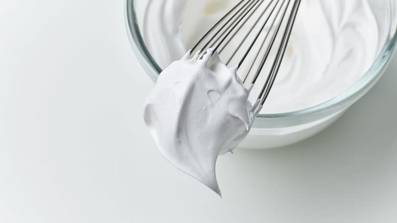 Whisk with whipping cream