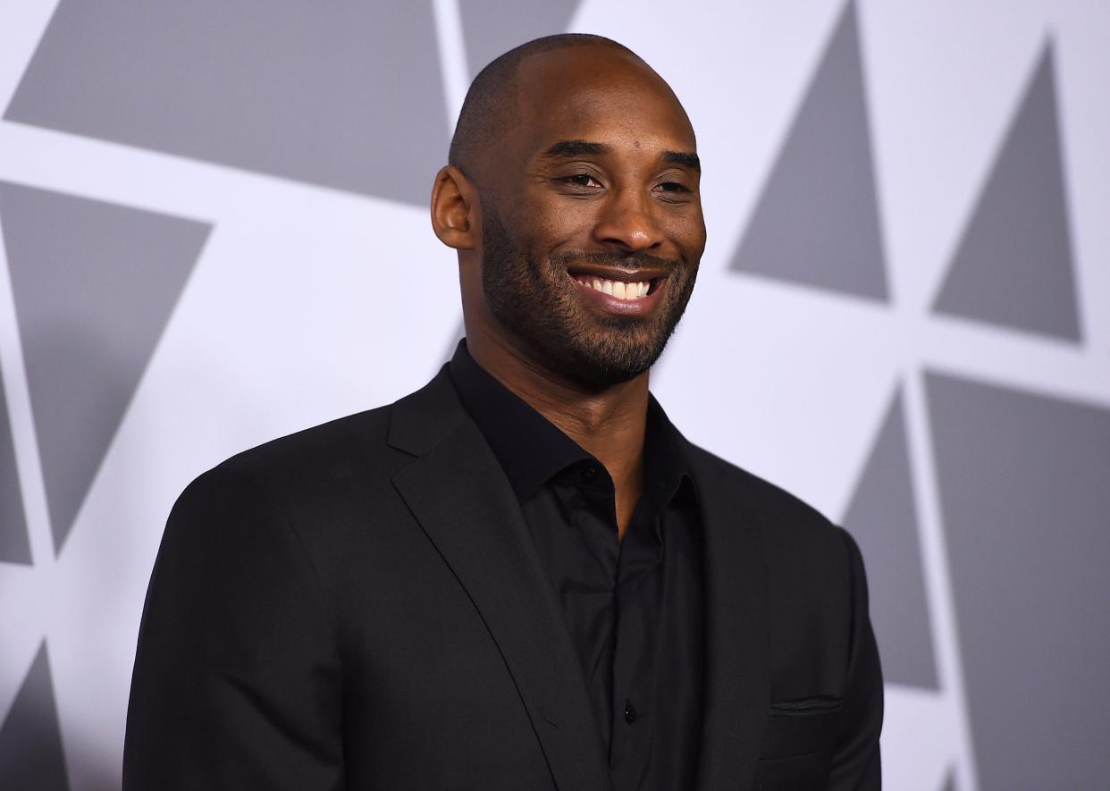 kobe bryant 2018 Kobe Bryant arrives at the 90th Academy Awards Nominees Luncheon at The Beverly Hilton hotel in Beverly Hills, Calif.