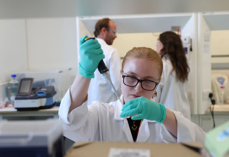 Scientists work at HydRegen, based at University of Oxford Begbroke Science Park, in Kidlington