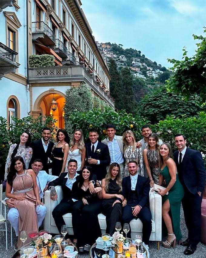 La boda de Lautaro Martínez y Agustina Gandolfo en el Lago Como (Italia)