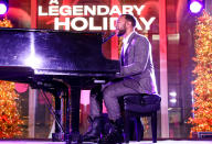 <p>John Legend serenades the crowd while celebrating his collaboration with Sperry at 'Nordstrom Celebrates a Legendary Holiday' on Dec. 3 in N.Y.C. </p>