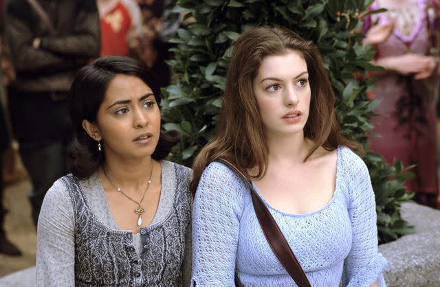 <p>Everett</p> Parminder Nagra and Anne Hathaway in "Ella Enchanted" (2004)