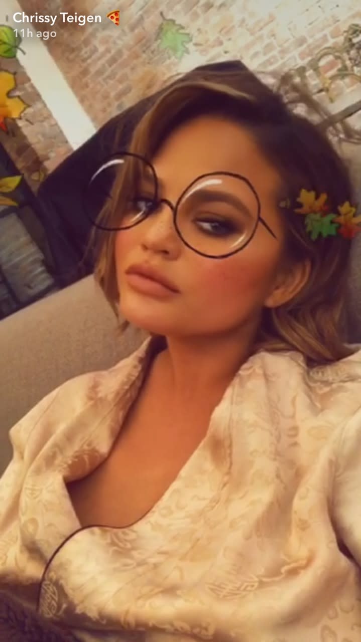 Image: Chrissy Teigen via Snapchat