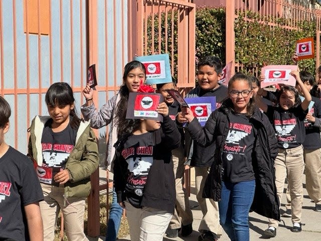 La Fe Preparatory School students will have a children's march on Thursday, March 28 in honor of César Chávez Day (which is March 31).