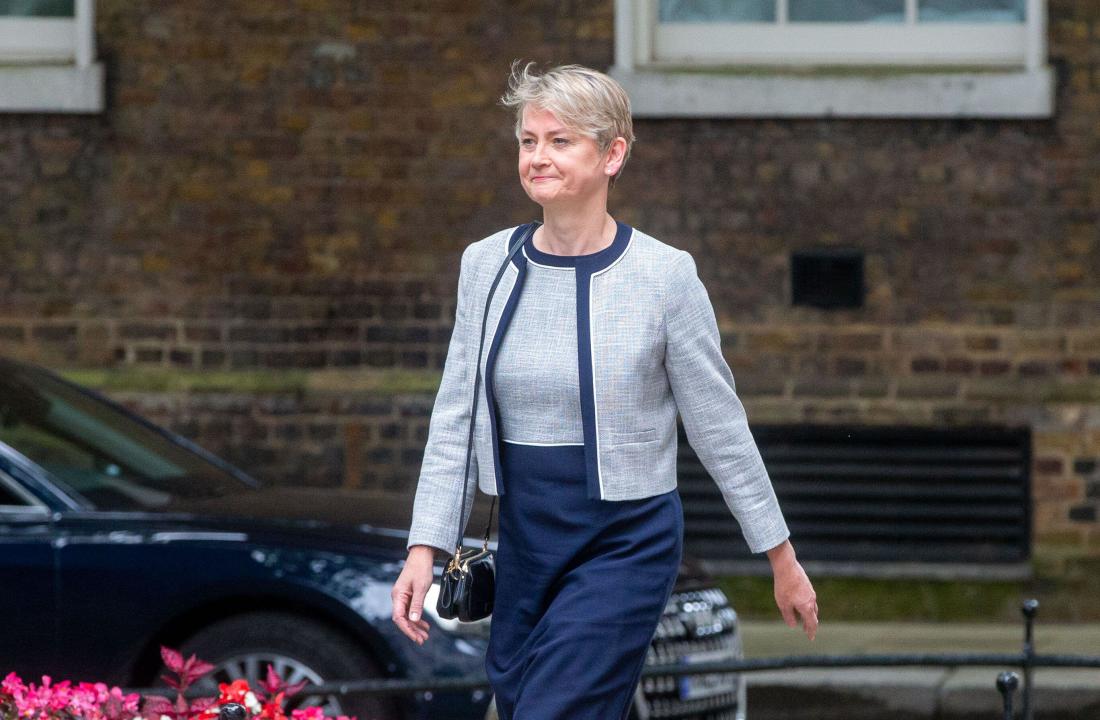 July 5, 2024, London, England, United Kingdom: New Home Secretary YVETTE COOPER arrives in Downing Street as UK Prime Minister Keir Starmer starts cabinet appointments. (Credit Image: © Tayfun Salci/ZUMA Press Wire) EDITORIAL USAGE ONLY! Not for Commercial USAGE!