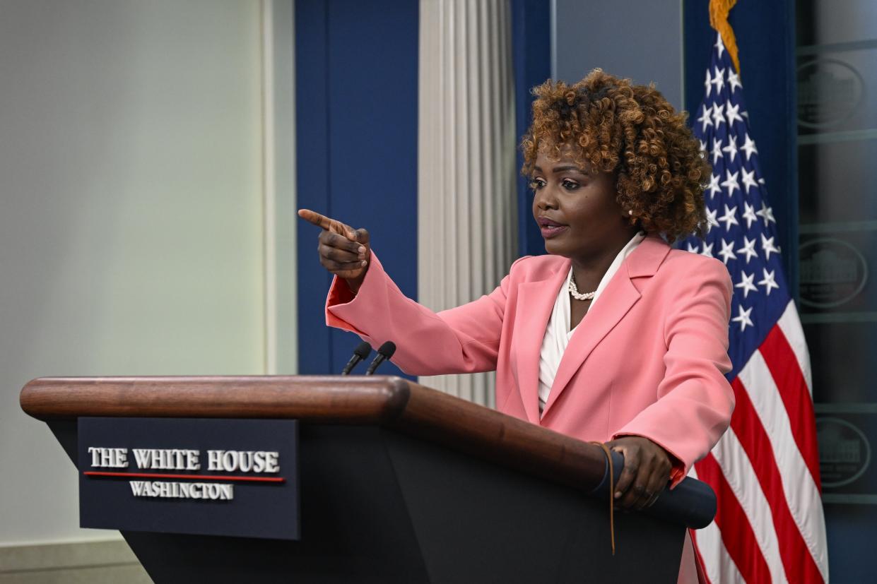 White House Press Secretary Karine Jean-Pierre (Anadolu via Getty Images)