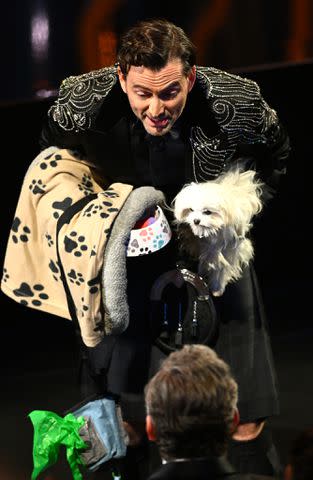 <p>Joe Maher/BAFTA/Getty</p> David Tennant, Bark Ruffalo and Michael Sheen.