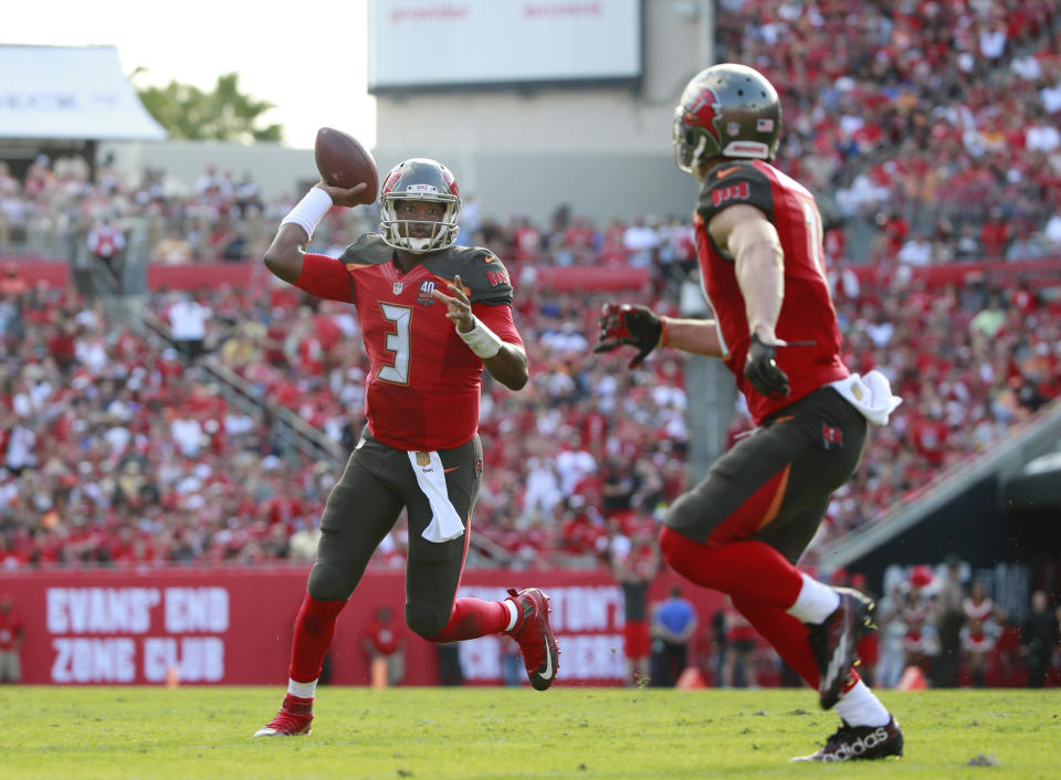 Winston is&nbsp;just the <a href="http://www.sportstalkflorida.com/jameis-winston-nfls-youngest-to-4000-yards" target="_blank">third rookie quarterback ever</a> to pass for 4,000 yards, and the youngest ever as well. The good news is that there is ample room for improvement: According to <a href="https://theringer.com/fantasy-football-draft-value-breakout-stars-e58ec903cdb8#.i42b0uu41" target="_blank">The Ringer</a>, "among quarterbacks with at least 20 red zone attempts, only four had a worse completion percentage than Winston&rsquo;s 38.9." We should expect an improved season from red-zone monster Mike Evans in 2016, and Winston, with one year of pro football under his belt, will be better as well.