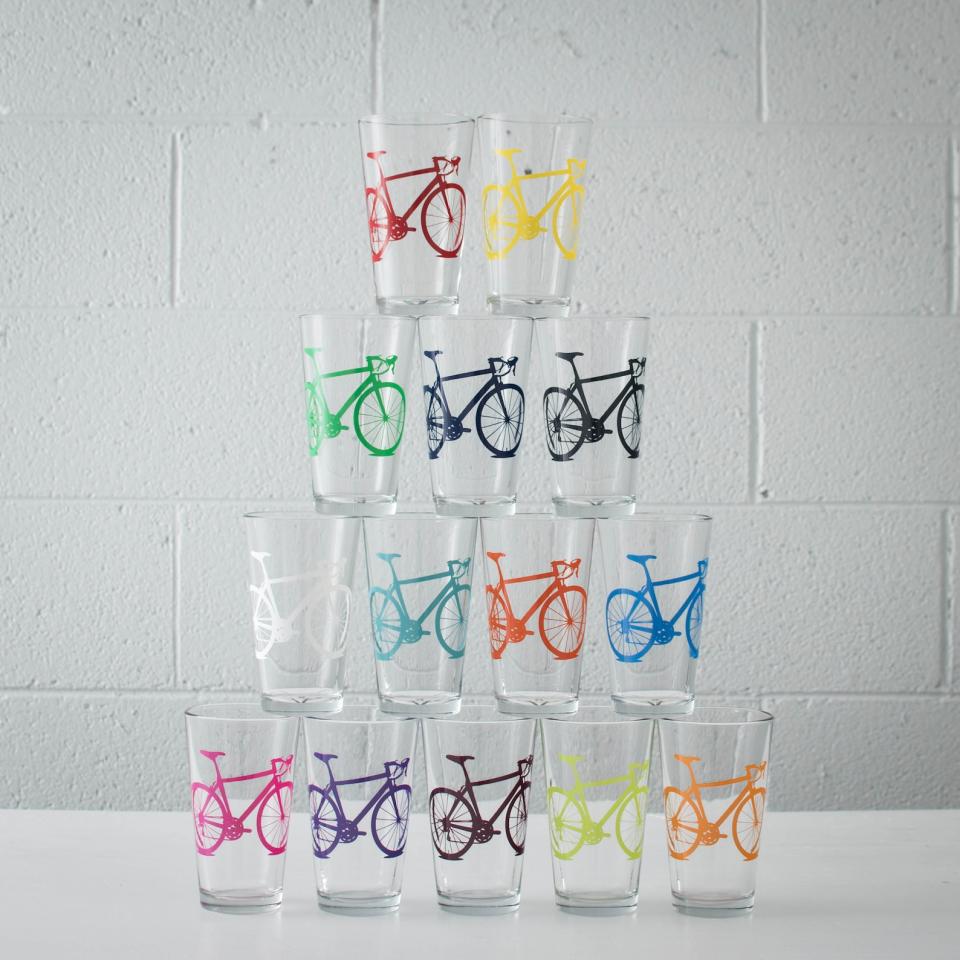 <p><a href="https://go.redirectingat.com?id=74968X1596630&url=https%3A%2F%2Fwww.etsy.com%2Flisting%2F62671563%2Fbike-pint-glasses-pint-screen-printed&sref=https%3A%2F%2Fwww.bicycling.com%2Fbikes-gear%2Fg46671468%2Fbest-valentines-day-gifts-for-cyclists%2F" rel="nofollow noopener" target="_blank" data-ylk="slk:Shop Now;elm:context_link;itc:0;sec:content-canvas" class="link ">Shop Now</a></p><p>Bike Pint Glasses (Set of 2)</p><p>etsy.com</p><p>$32.00</p>