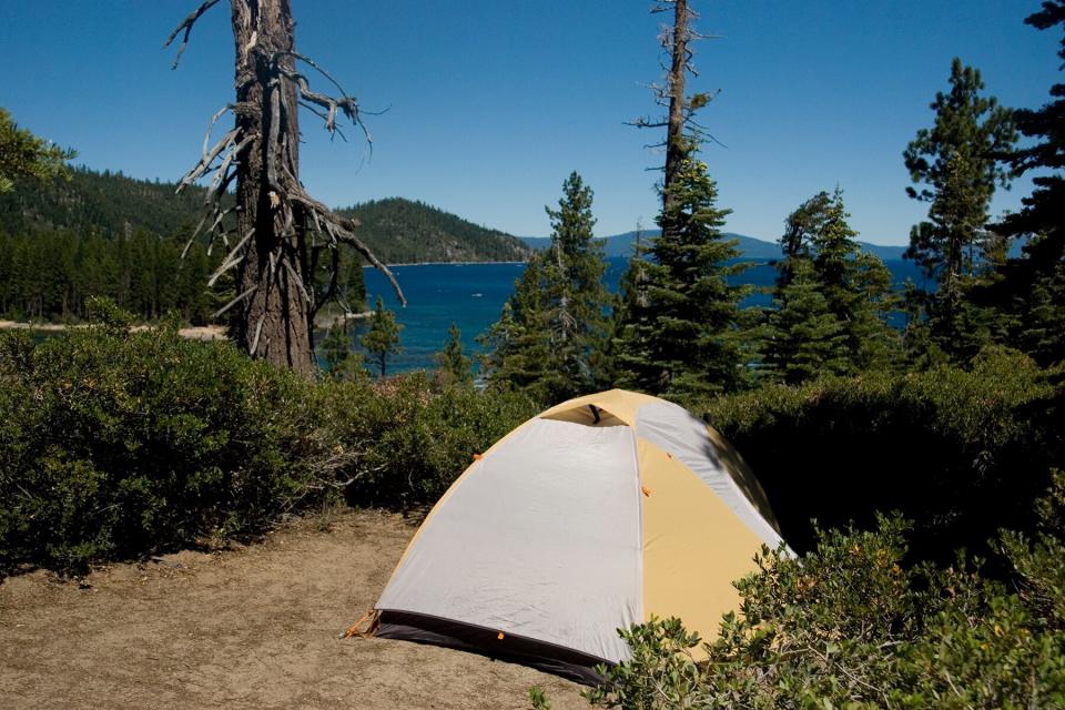 Camping at Lake Tahoe